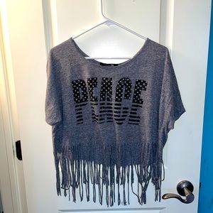 Peache crop blouse